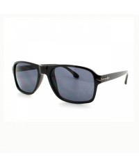 Rectangular Mens Stylish Casual Fashion Soft Rectangular Frame Sunglasses - Black - C211XMGEFLB $9.58