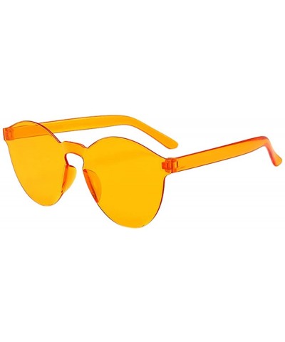 Aviator Unisex Fashion Sports Sunglasses Women Men Stylish Clear Sunglasses Outdoor Frameless Eyewear Glasses - F - C5193XEYS...