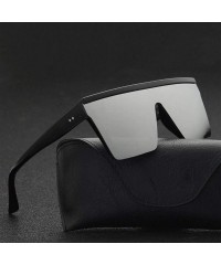 Square Sunglasses Square Gradient Glasses Designer - Black - CV199EIG688 $17.38