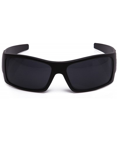Oversized Mens Plastic Fashion Sunglasses - Matte Black - C011M6SW10X $11.56