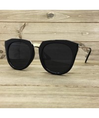 Oversized 7936-1 Premium Oversize Mirrored Sunglasses - Black - CZ18ORRT6Q2 $20.55