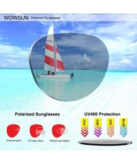 Wayfarer Polarized Sunglasses for Women Vintage Retro Round Mirrored Lens - Grey Blue Leopard Frame Grey Lens - C519COIQTN0 $...