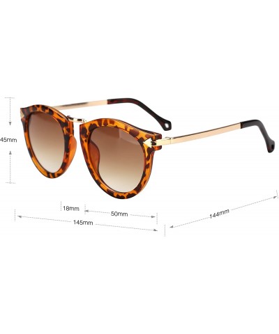 Wayfarer Women's Vintage Arrow Style Designer Polarized Sunglasses LSPZ8888 - Tortoise - CU12OCRX8AR $27.19