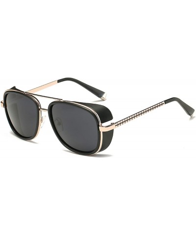 Square 3 Matsuda Stark Sunglasses Men Rossi Coating Retro Vintage Sun Glasses Oculos - C7 - CW18T85KXOD $30.36