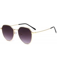 Square Mirror Tinted Color Lens Square Sunglasses Fashion Women Retro Big Metal Frame Eye Vintage Tiny Sun Glasses - 7 - CB19...