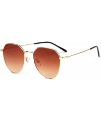 Square Mirror Tinted Color Lens Square Sunglasses Fashion Women Retro Big Metal Frame Eye Vintage Tiny Sun Glasses - 7 - CB19...
