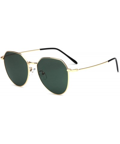 Square Mirror Tinted Color Lens Square Sunglasses Fashion Women Retro Big Metal Frame Eye Vintage Tiny Sun Glasses - 7 - CB19...