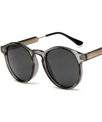 Round Retro Round Sunglasses Women Men Brand Design Transparent Female Sun Glasses 1 - 3 - C318XE0UUIT $16.76