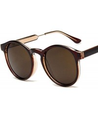 Round Retro Round Sunglasses Women Men Brand Design Transparent Female Sun Glasses 1 - 3 - C318XE0UUIT $16.76