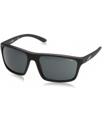 Sport Men's An4229 Sandbank Rectangular Sunglasses - Black Rubber/Grey - CZ12MA4DK99 $42.93