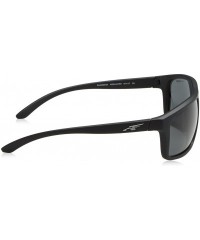 Sport Men's An4229 Sandbank Rectangular Sunglasses - Black Rubber/Grey - CZ12MA4DK99 $42.93