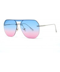 Goggle Fashion Modern Shield Style Rivets Sunglasses Cool Double Color Lens Design Sun Glasses Oculos De Sol 058 - C6 - CA197...