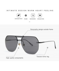 Goggle Fashion Modern Shield Style Rivets Sunglasses Cool Double Color Lens Design Sun Glasses Oculos De Sol 058 - C6 - CA197...