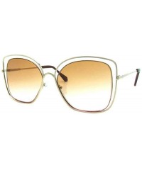 Oversized Oversize Double Wire Cat-Eye Sunglasses P4173 - Gold Light Ross - CX18RLOOEA4 $11.46