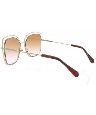 Oversized Oversize Double Wire Cat-Eye Sunglasses P4173 - Gold Light Ross - CX18RLOOEA4 $11.46