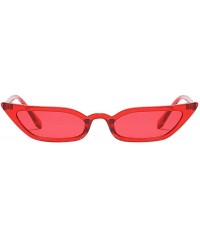 Cat Eye Women Vintage Cat Eye Sunglasses Retro Small Frame UV400 Eyewear Fashion Ladies - Red - CI18DKIX3AE $9.82