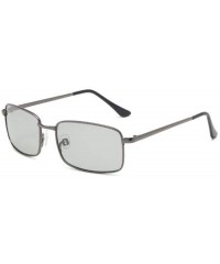 Oversized Men's sunglasses and sunglasses-Silver grey_Brown - C7190MKAHSA $27.71