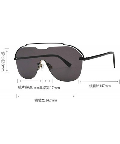 Rimless 2019 New Arrival Rimless Sunglasses Women Fashion One Piece Gradient Mirror Coating Shades UV400 - Gray - CF18NGEO5UG...