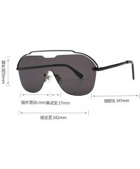 Rimless 2019 New Arrival Rimless Sunglasses Women Fashion One Piece Gradient Mirror Coating Shades UV400 - Gray - CF18NGEO5UG...