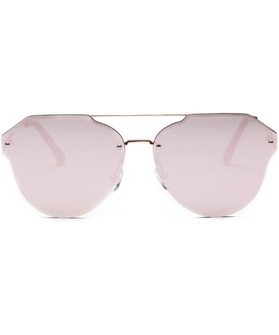 Aviator Metal Edge Frame UV Glasses Sunglasses Men Women Retro Vintage Glasses (Gold) - Gold - C218E4UO0QU $9.72