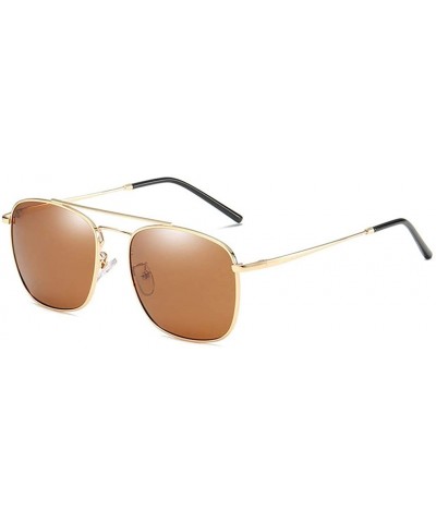 Square 55 mm Square Polarized Sunglasses for Men - Gold - CH18WRIT4OE $20.63