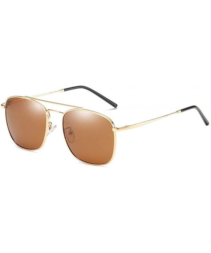 Square 55 mm Square Polarized Sunglasses for Men - Gold - CH18WRIT4OE $20.63