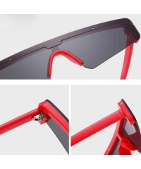 Sport Polarized Sunglasses for Women Men Vintage Frame 100% Protection Sport Driving Eyewear - Red - CT18OQEHRD6 $11.15