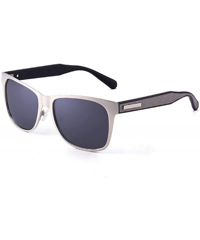 Aviator Unisex Polarized Sunglasses - Pilot Retro Sunglasses - B - CF18RX9QD39 $51.92