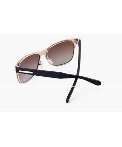 Aviator Unisex Polarized Sunglasses - Pilot Retro Sunglasses - B - CF18RX9QD39 $51.92