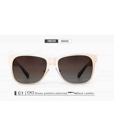 Aviator Unisex Polarized Sunglasses - Pilot Retro Sunglasses - B - CF18RX9QD39 $51.92