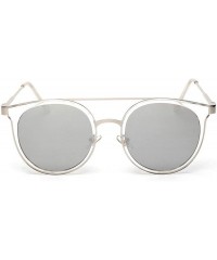 Aviator New Lady Round Simple Sunglasses Men Women Dazzle Glasses Luxury Mirror Classic Retro Metal Vintage Tiny Sun - 1 - CK...