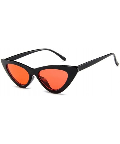 Cat Eye Cat Eye Sunglasses Vintage Mod Style Retro Sunglasses - Black Red - CG18CMTMLYE $30.98