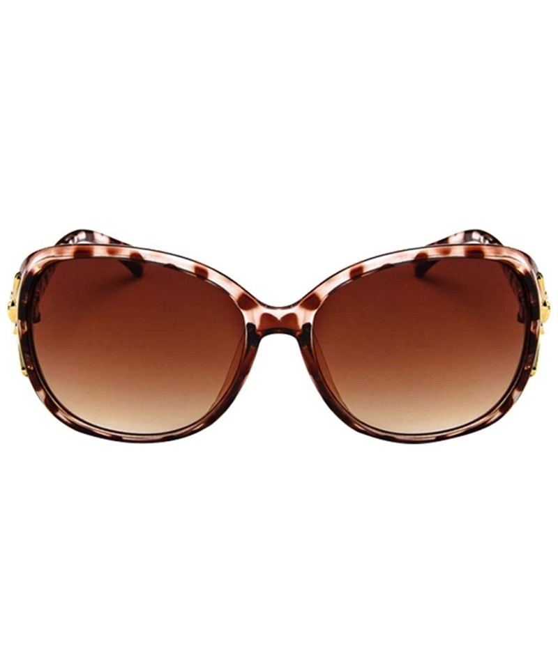 Square Vintage Sunglasses for Women Men Classic Retro Designer Style Eyewear Casual UV400 Sunglasses - Brown - CB190G38COM $1...