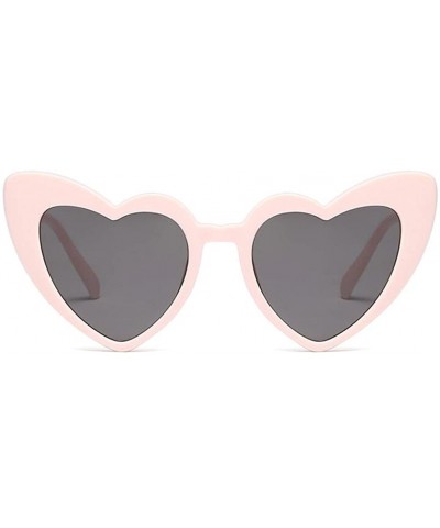 Cat Eye Women Goggle Heart Sunglasses Vintage Cat Eye Mod Style Retro Eyewear - C3 - CI18CG06H9O $14.72