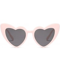 Cat Eye Women Goggle Heart Sunglasses Vintage Cat Eye Mod Style Retro Eyewear - C3 - CI18CG06H9O $14.72