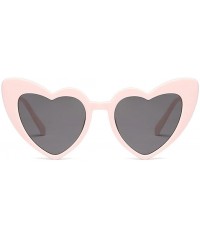 Cat Eye Women Goggle Heart Sunglasses Vintage Cat Eye Mod Style Retro Eyewear - C3 - CI18CG06H9O $14.72