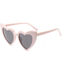 Cat Eye Women Goggle Heart Sunglasses Vintage Cat Eye Mod Style Retro Eyewear - C3 - CI18CG06H9O $14.72