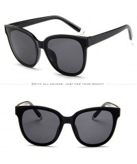 Cat Eye Glasses Fashion Womens Ladies Designer Oversized Flat Top Cat Eye Mirrored Sunglasses(D) - D - CW195WIXT4I $9.68
