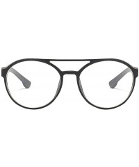 Round Steampunk Retro Round Sunglasses - UV400 Glasses for Men and Women - Black+flat Light - C618UDY489O $9.57