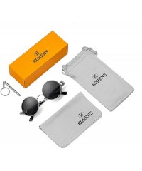 Goggle Vintage Round Steampunk Sunglasses for Women Men Retro Hippie Style Sun Glasses Circle Metal Frame - C519944QE7C $16.21
