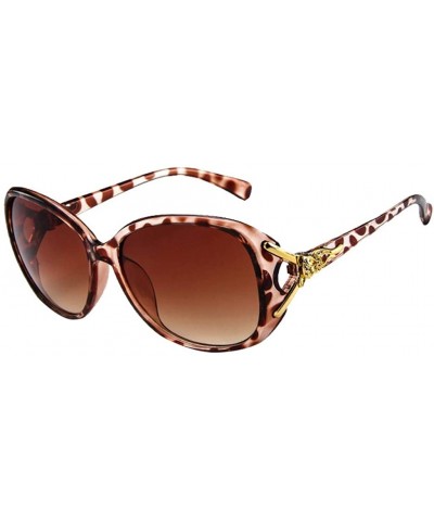 Square Vintage Sunglasses for Women Men Classic Retro Designer Style Eyewear Casual UV400 Sunglasses - Brown - CB190G38COM $9.84