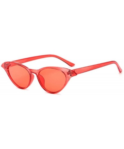 Aviator Cat Eye Sunglasses Women Designer Recommend Cateyes White As Picture - Red - CA18YQN8ROK $8.48