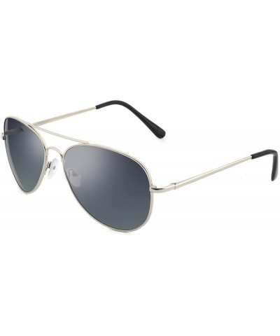 Round Stylish Polarized Sunglasses 100% UV Protection For Women - C1- Silver - C318GNRRK7C $18.54