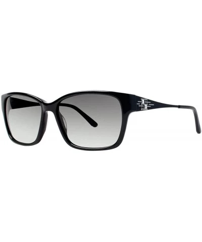 Oversized Women's Valda Oversized Square Sunglasses Non Polarized - Black - 56 - CV129YX8YKX $75.31