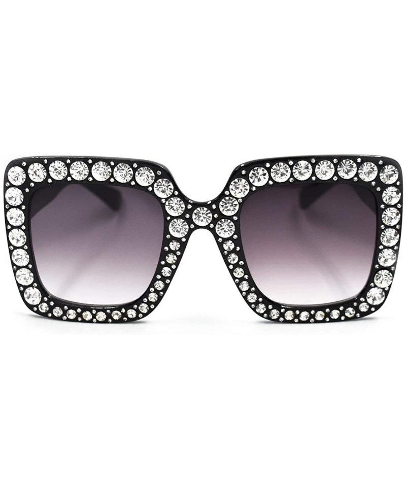 Elton Square Diamond Rhinestone Sunglasses Novelty Oversized Celebrity ...