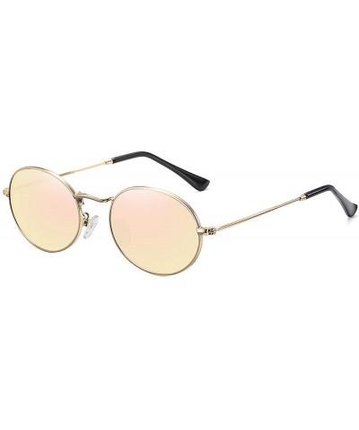 Rimless Women Retro Classic Small Oval Sunglasses Men Luxury Vintage Mirrors Lens Round Sun Glasses UV400 - 1 - CJ198A5WHU4 $...