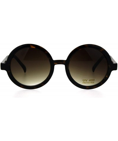 Aviator Round Circle Lens Wizard Plastic Mod Fashion Sunglasses - Tortoise - CA18637QI0Q $10.15