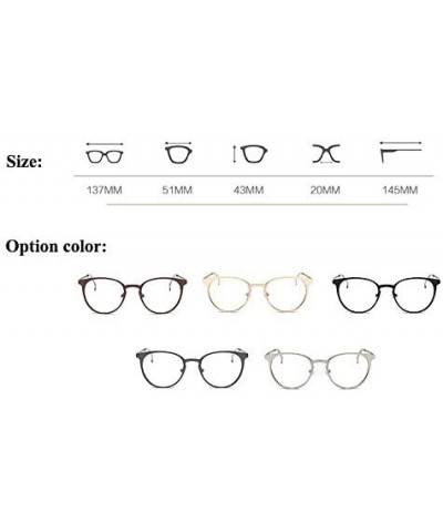 Aviator Vintage Metal Frame Aviator Clear Lens Glasses - Silver - CV12O8BOCMX $12.47