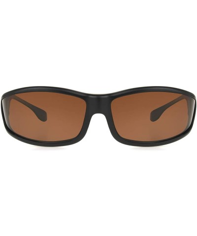 Shield Women's Solar Shield-zion Panorama Fits Over Sunglasses - Black/Amber - CZ196EN5WSM $22.75