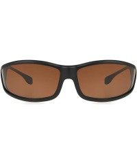 Shield Women's Solar Shield-zion Panorama Fits Over Sunglasses - Black/Amber - CZ196EN5WSM $22.75